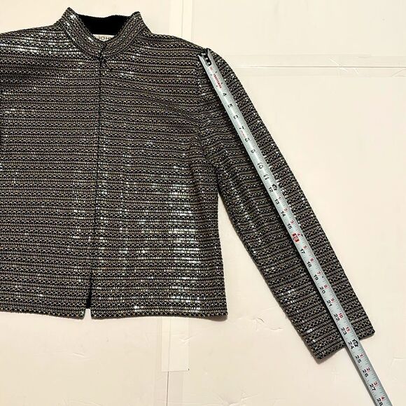ST. John women’s sequined evening blazer by Marie Gray size 12 - Picture 11 of 14